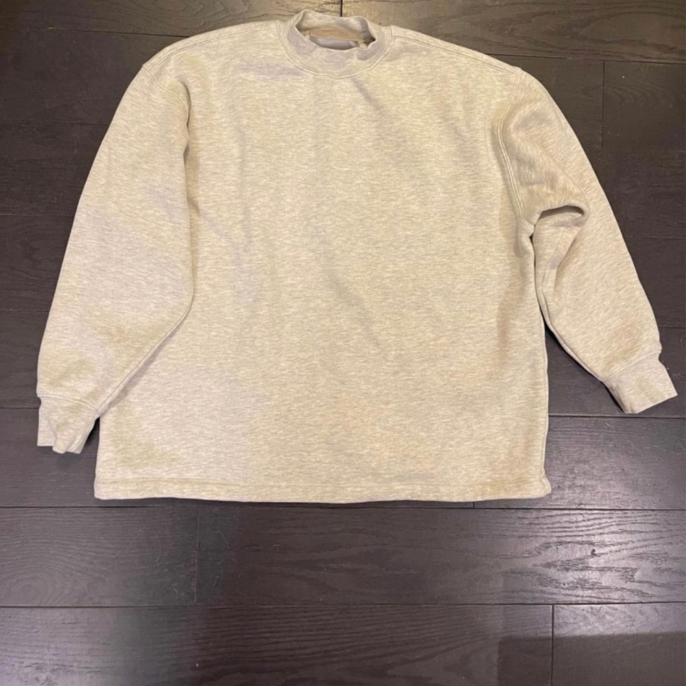 authentic essentials women off-white relaxed sweatshirt hoodie xxs